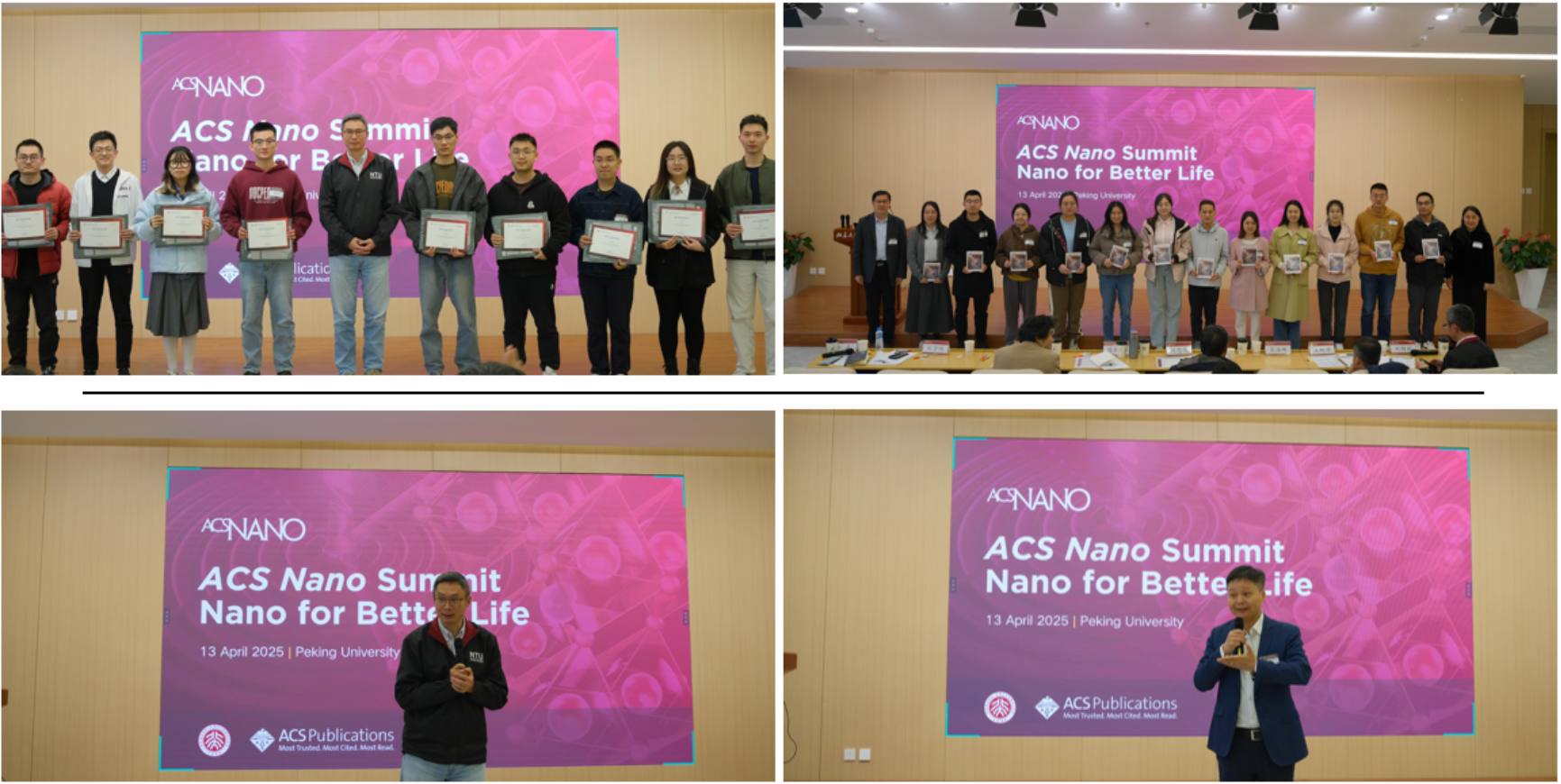 A group of people standing in front of a pink screenAI-generated content may be incorrect.